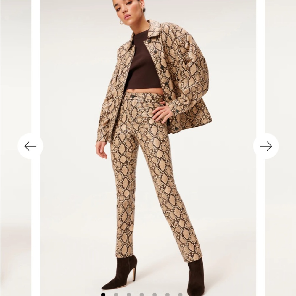 Good American Python Pants Set - image 1